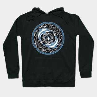 Celtic Dolphin and Celtic triskelion Hoodie